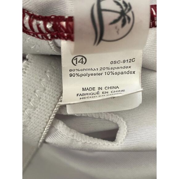 Cupshe Swim One Piece Swimsuit Wrap Swimwear Burgundy - Picture 8 of 8